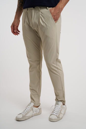 Pantalone con pence in tessuto elasticizzato - 2