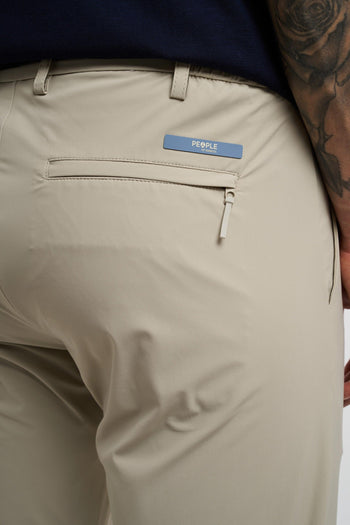 Pantalone con pence in tessuto elasticizzato - 5