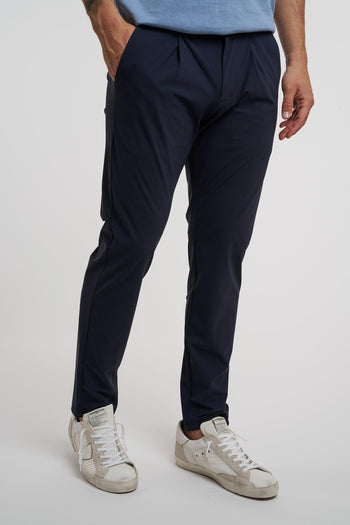 Pantalone con pence in tessuto elasticizzato - 3
