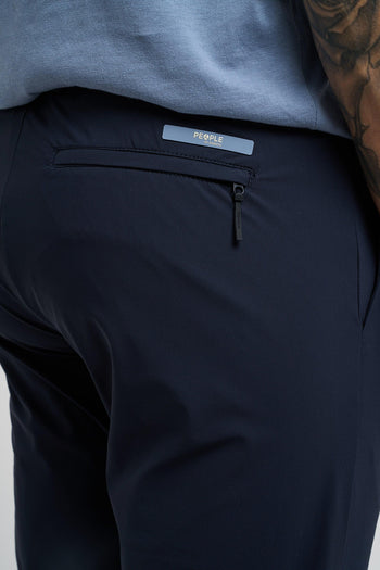 Pantalone con pence in tessuto elasticizzato - 5