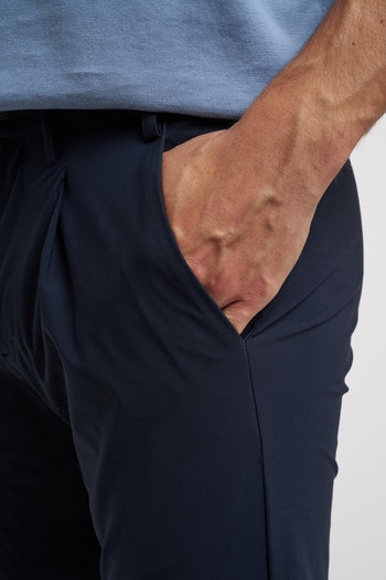 Pantalone con pence in tessuto elasticizzato - 6