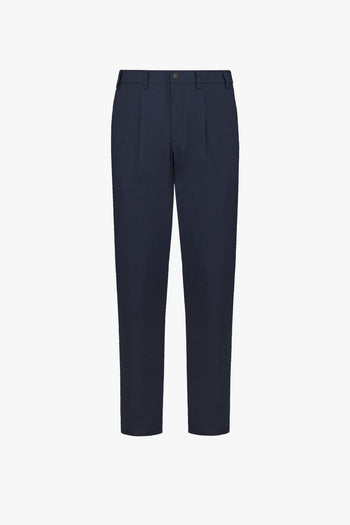 Pantalone con pence in tessuto elasticizzato - 8