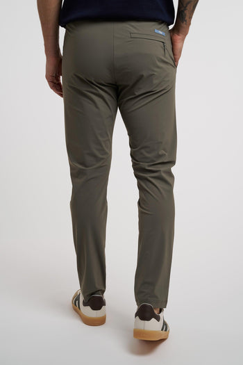 Pantalone con pence in tessuto elasticizzato - 4