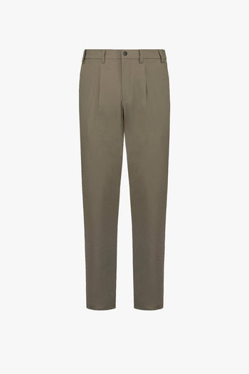 Pantalone con pence in tessuto elasticizzato - 8