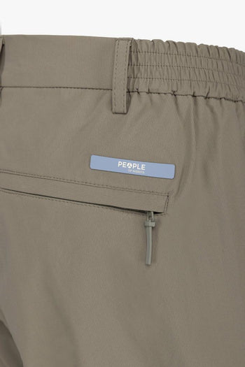 Pantalone con pence in tessuto elasticizzato - 10