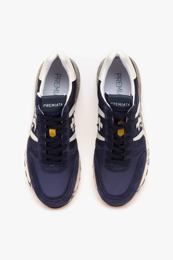 Sneaker Lander in camoscio e tessuto - 5