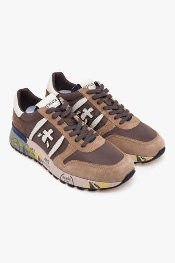 Sneaker Lander in camoscio e tessuto - 2