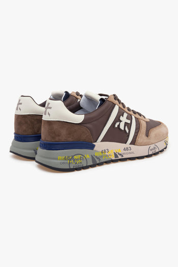 Sneaker Lander in camoscio e tessuto - 3