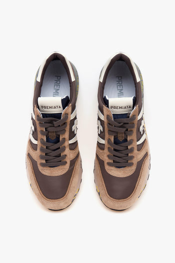 Sneaker Lander in camoscio e tessuto - 5