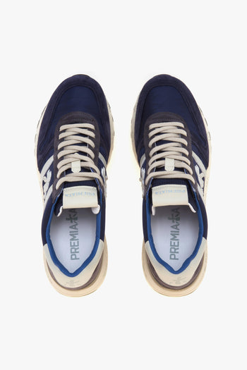 Sneaker Lander in camoscio e tessuto - 5