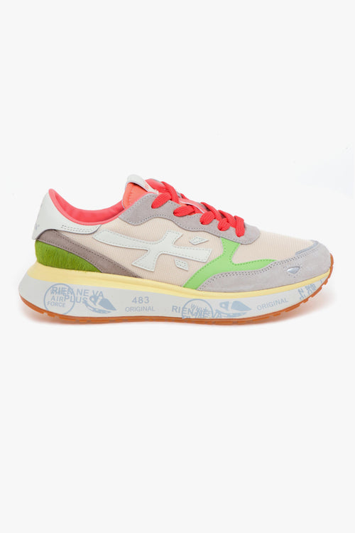 Sneaker Lauryn in camoscio e tessuto