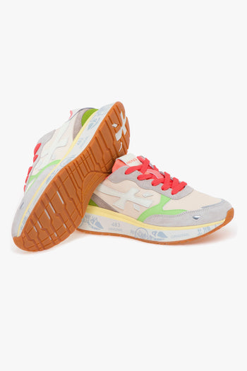 Sneaker Lauryn in camoscio e tessuto - 4