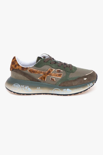 Sneaker Lauryn un pelle e camoscio