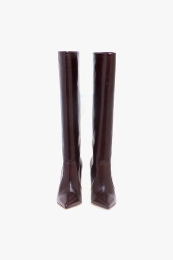 Stivale in pelle con tacco 100 mm - 5