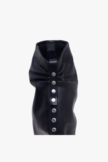 Stivale texano Liam in pelle con gambale rivoltato e arricciato - 4