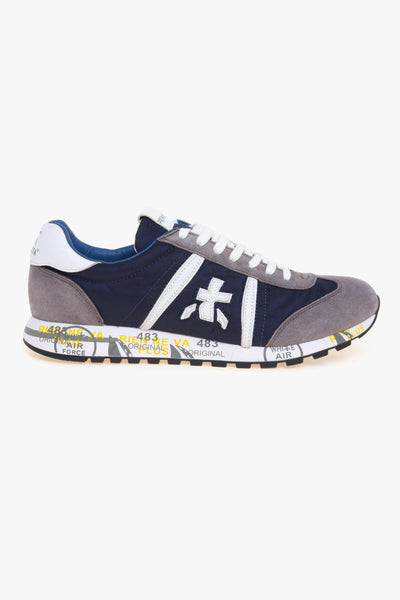 Sneaker Lucy in camoscio e tessuto