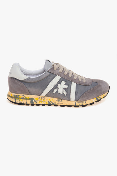 Sneaker Lucy in camoscio e tessuto