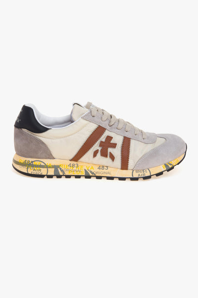 Sneaker Lucy in camoscio e tessuto