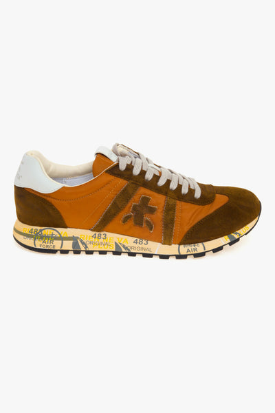 Sneaker Lucy in camoscio e tessuto