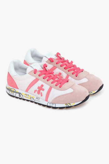 Sneaker Lucy in camoscio e tessuto - 2