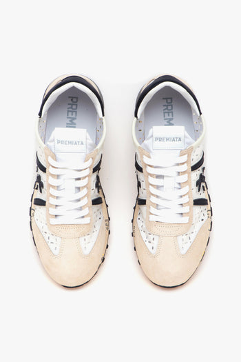 Sneaker Lucy in camoscio e tessuto forato - 5