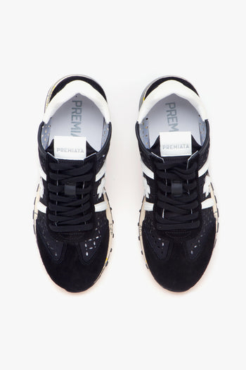 Sneaker Lucy in camoscio e tessuto forato - 5