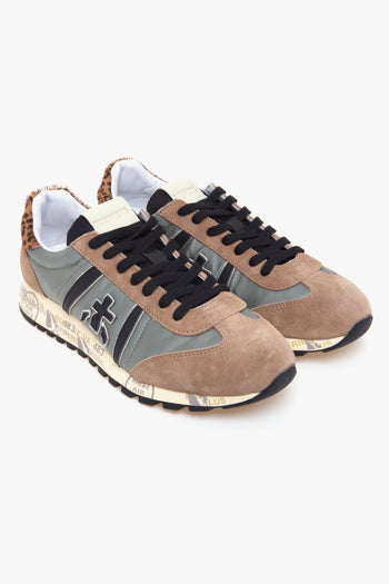 Sneaker Lucy in camoscio e tessuto - 2