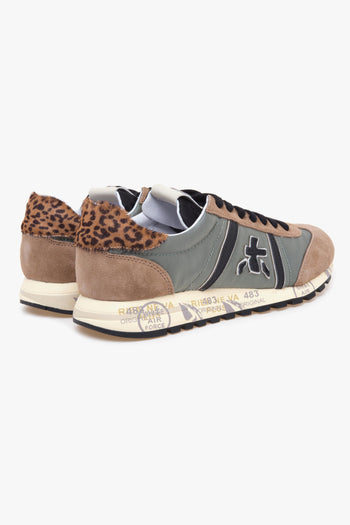Sneaker Lucy in camoscio e tessuto - 3