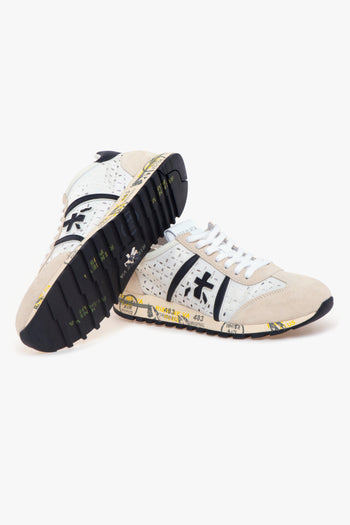 Sneaker Lucy-d in camoscio e tessuto forato - 4