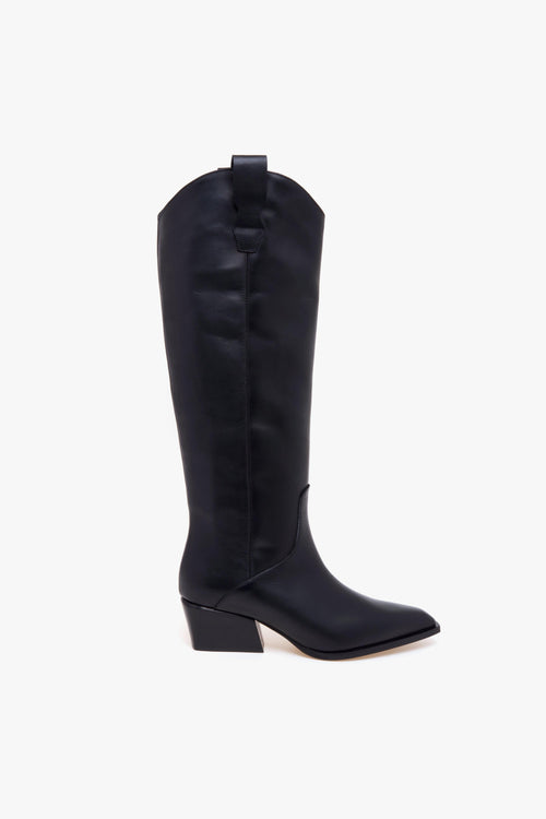 Stivale texano in pelle