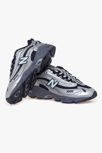 Sneaker 1000 in pelle laminata e tessuto - 4