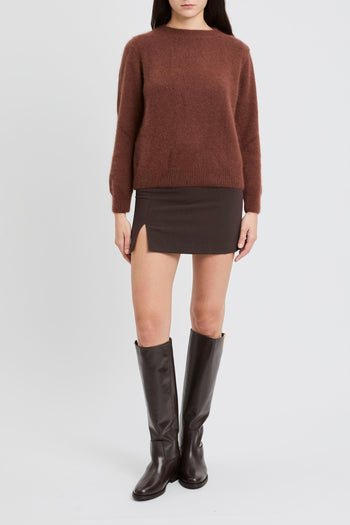 Pullover morbido a maniche lunghe in misto lana - 2