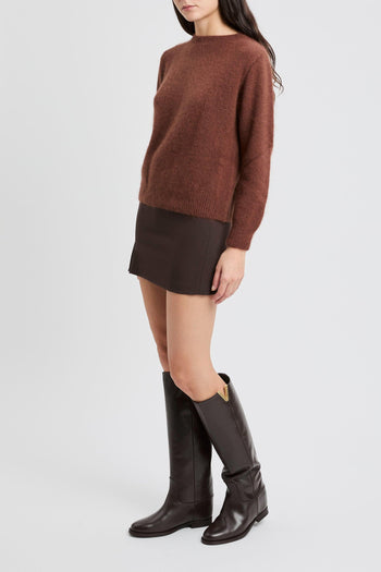 Pullover morbido a maniche lunghe in misto lana - 3