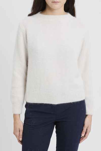 Pullover morbido a maniche lunghe in misto lana