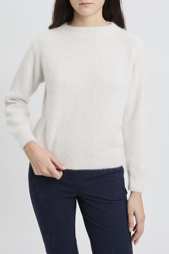 Pullover morbido a maniche lunghe in misto lana - 2