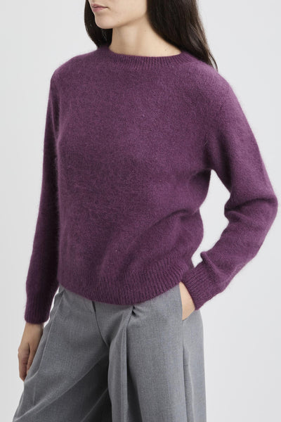 Pullover morbido a maniche lunghe in misto lana