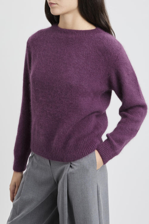 Pullover morbido a maniche lunghe in misto lana