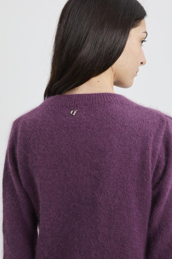 Pullover morbido a maniche lunghe in misto lana - 7