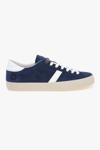 Sneaker Hill Low Perforated in camoscio