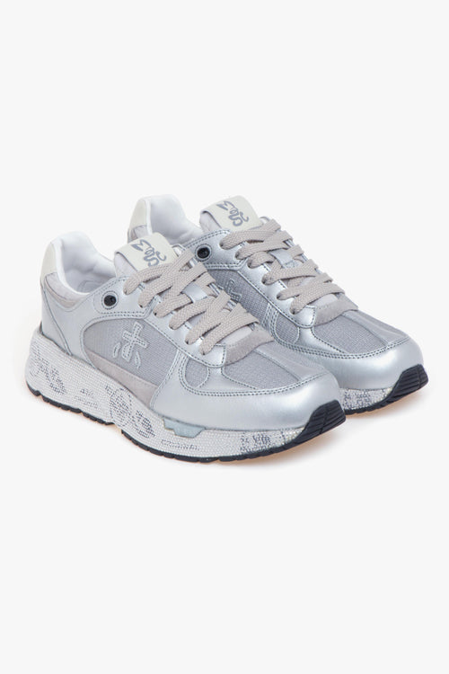 Sneaker Mase in pelle laminata e tessuto - 2