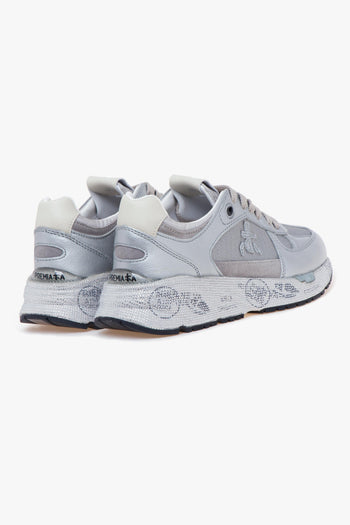 Sneaker Mase in pelle laminata e tessuto - 3