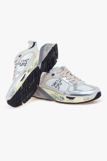 Sneaker Mase pelle laminata e tessuto - 4