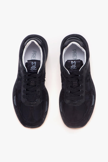 Sneaker Mase in camoscio e tessuto con strass - 5