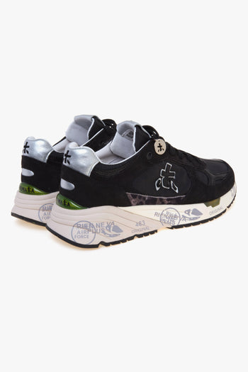 Sneaker Mase-d in camoscio e tessuto tecnico con inserto maculato - 3