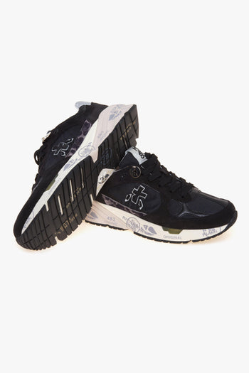 Sneaker Mase-d in camoscio e tessuto tecnico con inserto maculato - 4