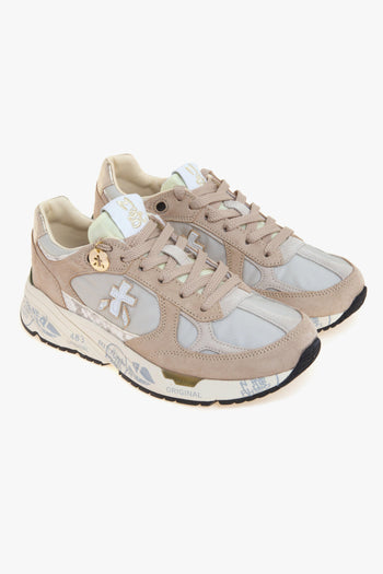Sneaker Mase-d in camoscio e tessuto tecnico con inserto in pitone tono su tono - 2