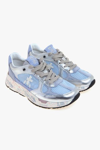 Sneaker Mase-d in pelle laminata e tessuto retinato - 2