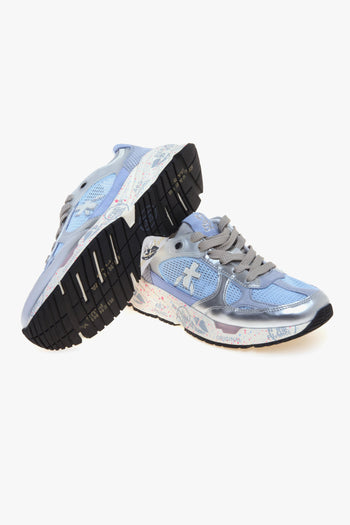 Sneaker Mase-d in pelle laminata e tessuto retinato - 4