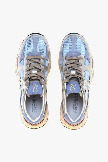 Sneaker Mase-d in pelle laminata e tessuto retinato - 5
