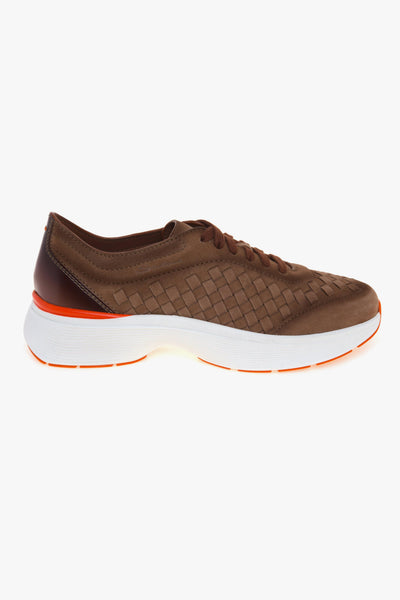 Sneaker Easy Bouce in camoscio intrecciato